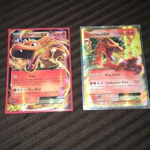 Two charizards from Pokémon